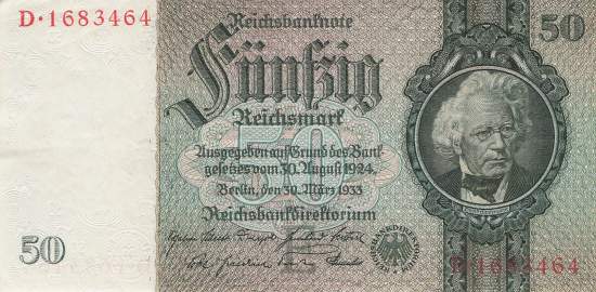50 Mark 1933 ro.175a E/D